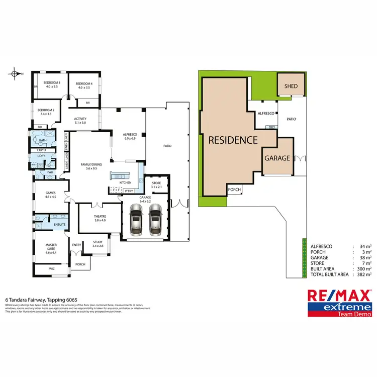 Floorplan of Homely house listing, 6 Tandara Fairway, Tapping WA 6065