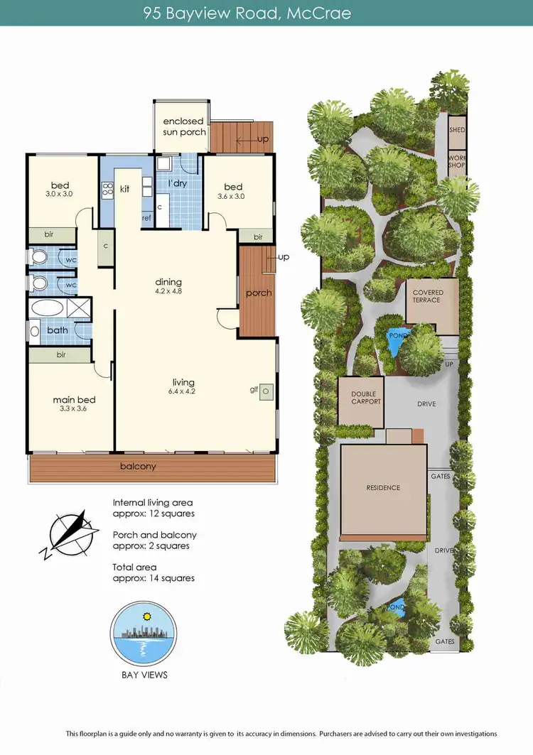 Floorplan of Homely house listing, 95 Bayview Road, Mccrae VIC 3938