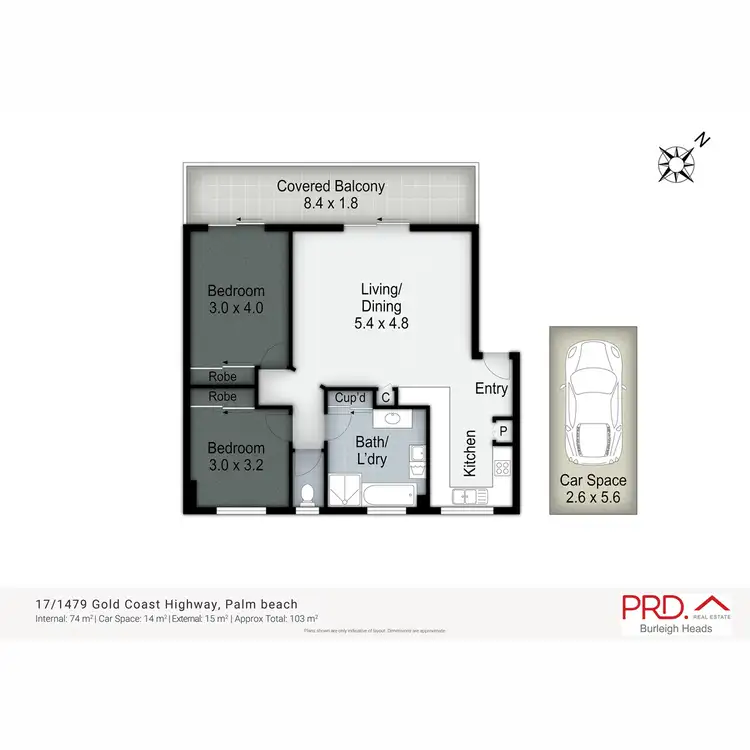 Floorplan of Homely apartment listing, 17/1479 Gold Coast Highway, Palm Beach QLD 4221