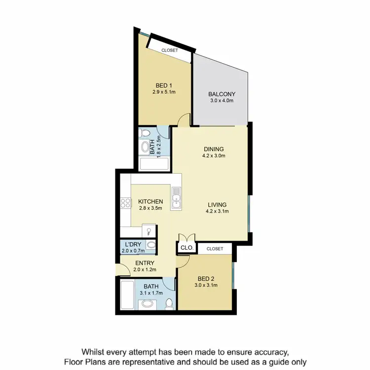 Floorplan of Homely unit listing, 7/2 Burdekin Street, Gaythorne QLD 4051