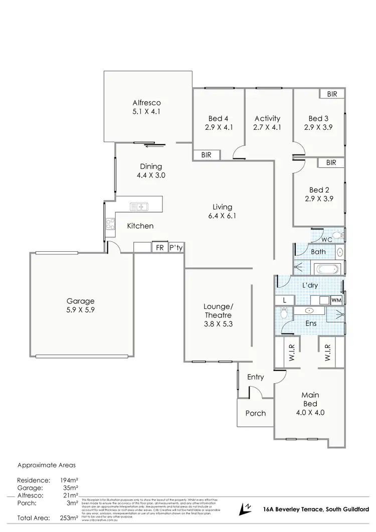 Floorplan of Homely house listing, 16A Beverley Terrace, South Guildford WA 6055
