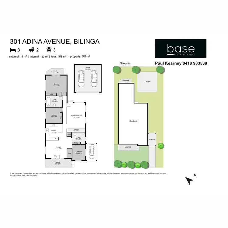 Floorplan of Homely house listing, 301 Adina Avenue, Bilinga QLD 4225