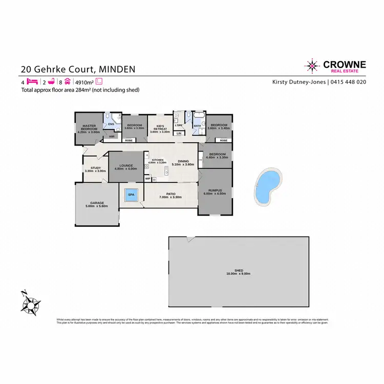 Floorplan of Homely house listing, 20 Gehrke Crt, Minden QLD 4311