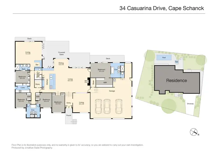 Floorplan of Homely house listing, 34 Casuarina Drive, Cape Schanck VIC 3939
