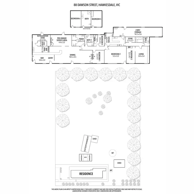 Floorplan of Homely house listing, 88 Dawson Street, Hawkesdale VIC 3287