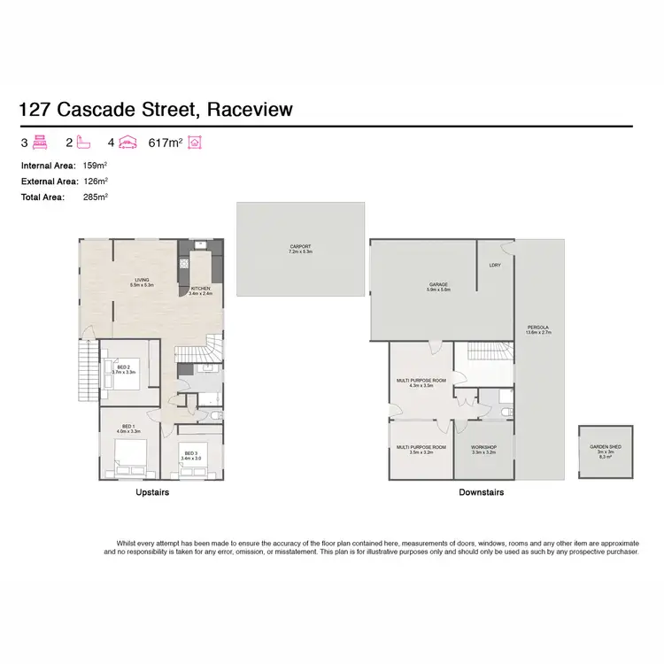 Floorplan of Homely house listing, 127 Cascade Street, Raceview QLD 4305