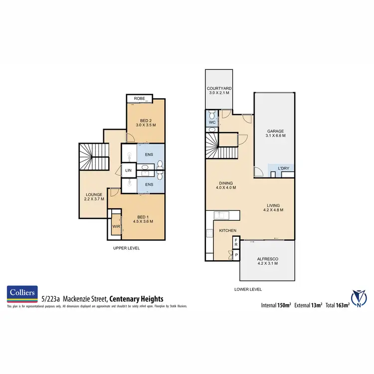 Floorplan of Homely townhouse listing, 5/223A Mackenzie Street, Centenary Heights QLD 4350