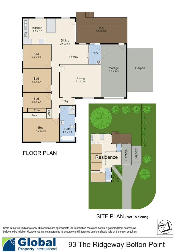 Floorplan of Homely house listing, 93 The Ridgeway, Bolton Point NSW 2283