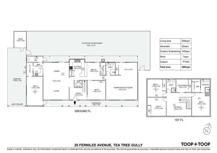 Floorplan of Homely house listing, 20 Fernilee Avenue, Tea Tree Gully SA 5091