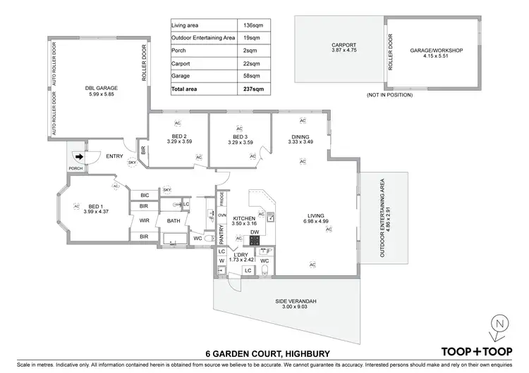 Floorplan of Homely house listing, 6 Garden Court, Highbury SA 5089