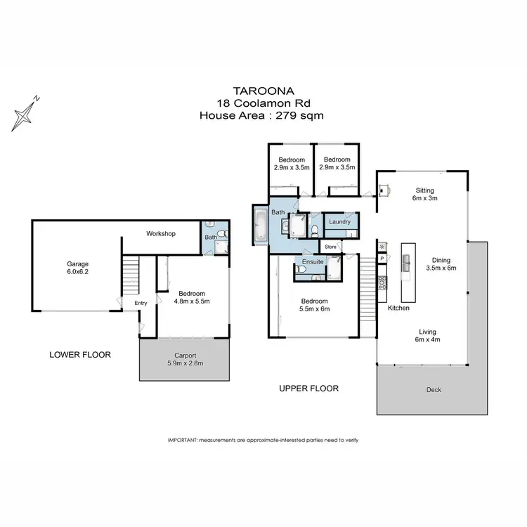 Floorplan of Homely house listing, 18 Coolamon Road, Taroona TAS 7053