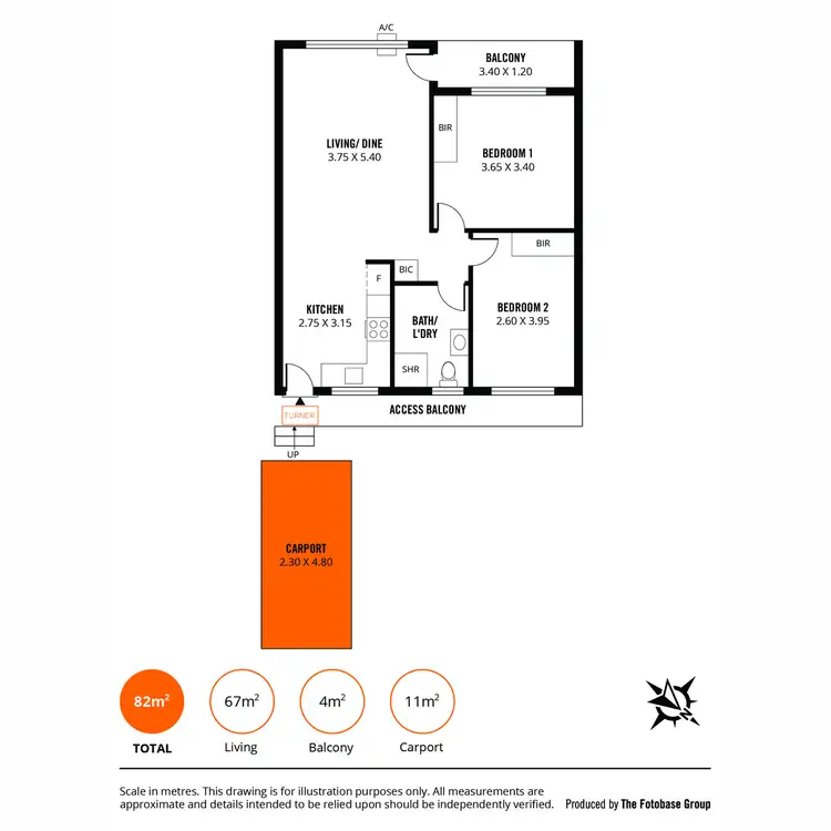 Floorplan of Homely unit listing, 3/147 Stephen Terrace, Walkerville SA 5081