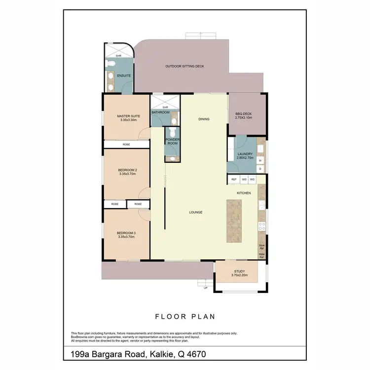 Floorplan of Homely house listing, 199A Bargara Road, Kalkie QLD 4670