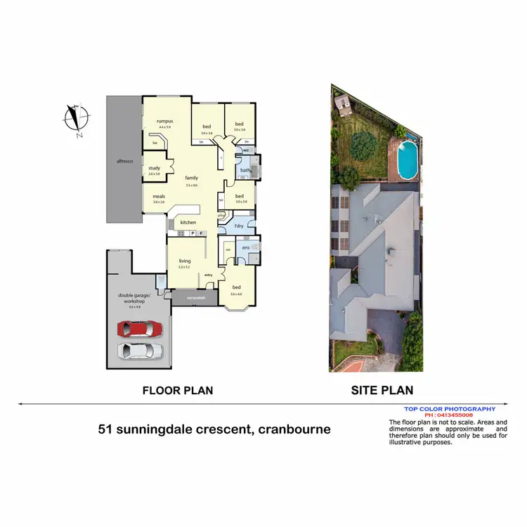 Floorplan of Homely house listing, 51 Sunningdale Crescent, Cranbourne VIC 3977