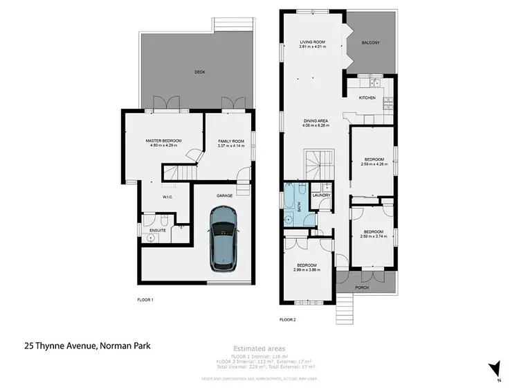 Floorplan of Homely house listing, 25 Thynne Avenue, Norman Park QLD 4170
