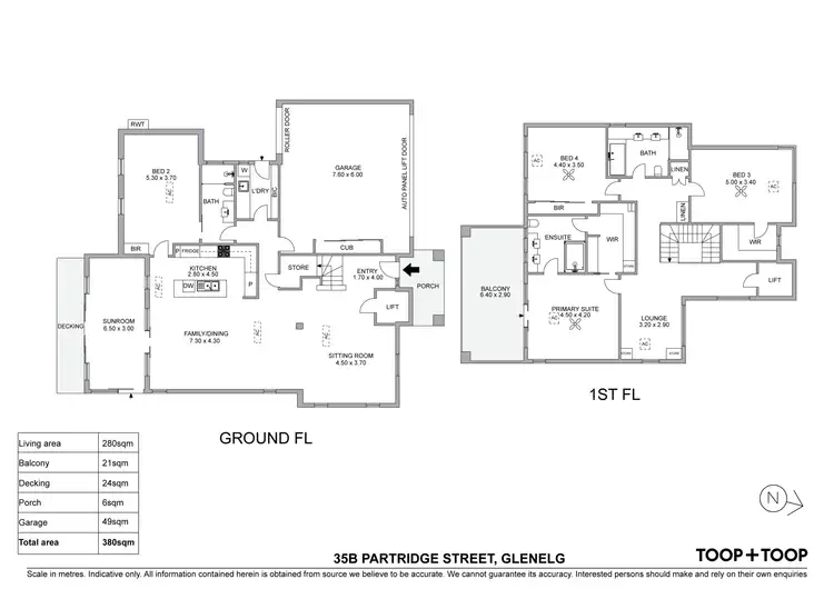 Floorplan of Homely house listing, 35B Partridge Street, Glenelg SA 5045