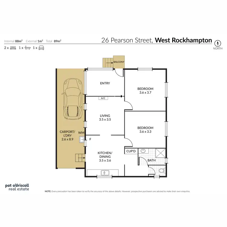 Floorplan of Homely house listing, 26 Pearson Street, West Rockhampton QLD 4700