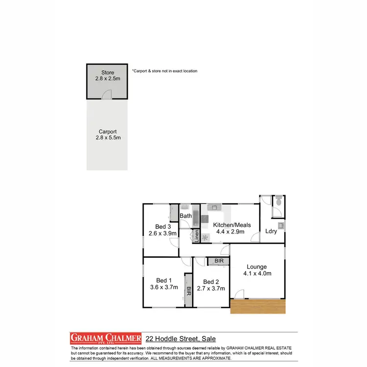 Floorplan of Homely house listing, 22 Hoddle Street, Sale VIC 3850