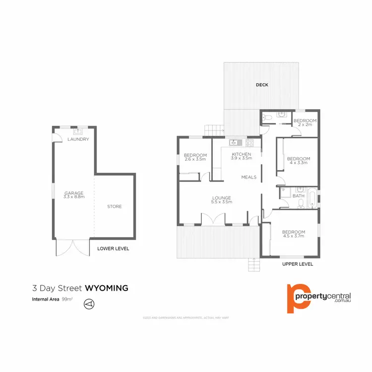Floorplan of Homely house listing, 3 Day Street, Wyoming NSW 2250