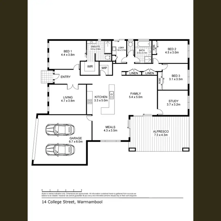 Floorplan of Homely house listing, 14 College Street, Warrnambool VIC 3280