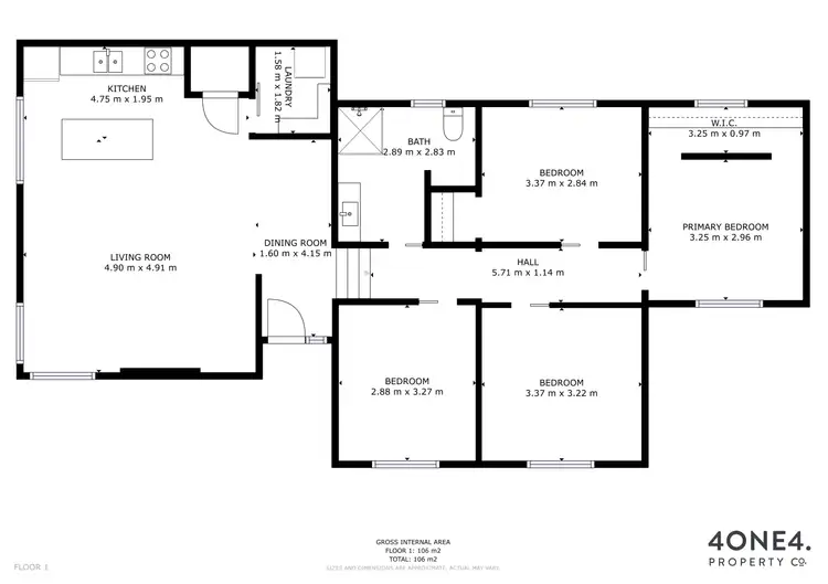 Floorplan of Homely house listing, 32 Tecoma Road, Risdon Vale TAS 7016
