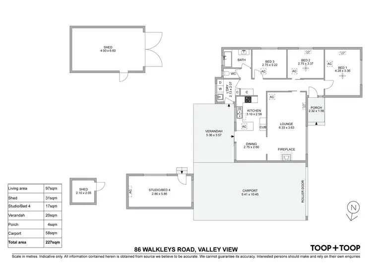 Floorplan of Homely house listing, 86 Walkleys Road, Valley View SA 5093
