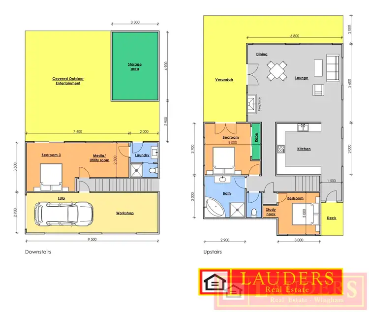 Floorplan of Homely house listing, 17-19 West Appletree Street, Wingham NSW 2429