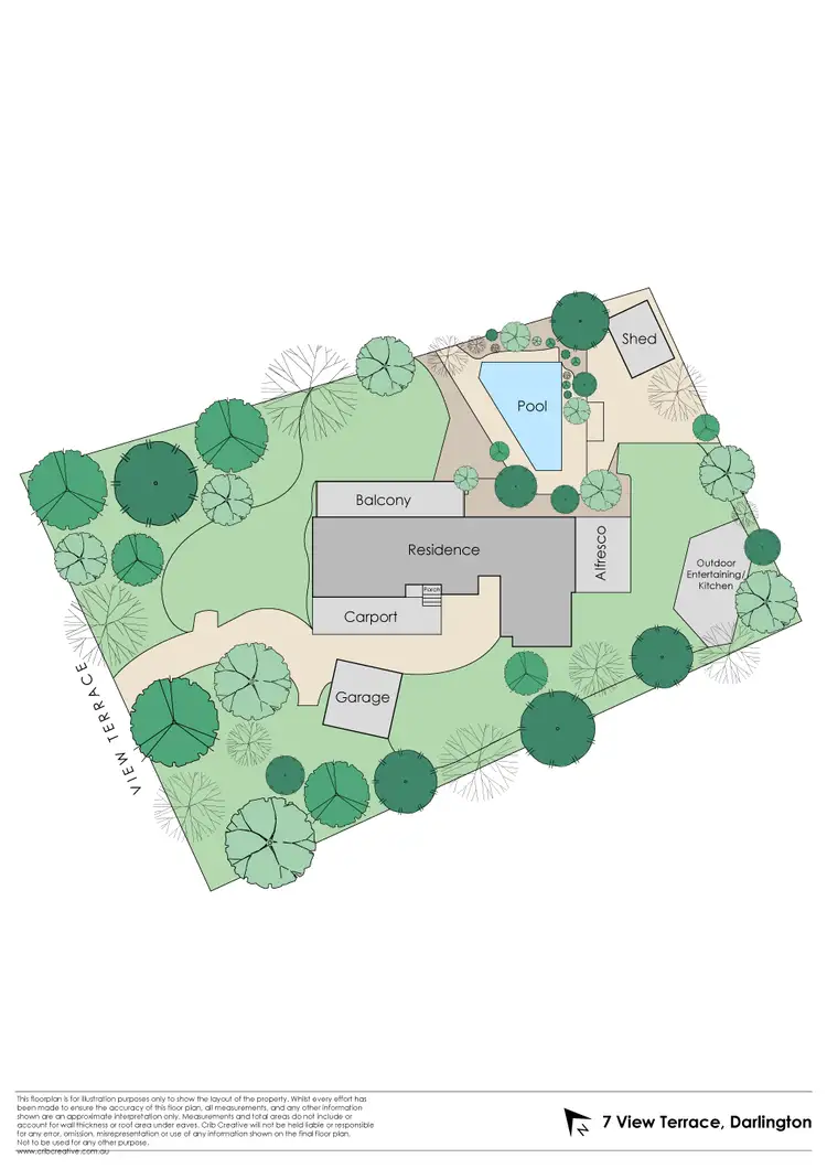 Floorplan of Homely house listing, 7 View Terrace, Darlington WA 6070
