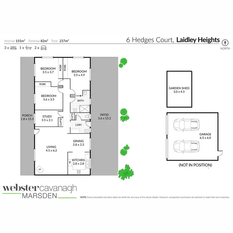 Floorplan of Homely rural property listing, 6 Hedges Court, Laidley Heights QLD 4341