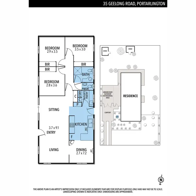 Floorplan of Homely house listing, 35 Geelong Road, Portarlington VIC 3223