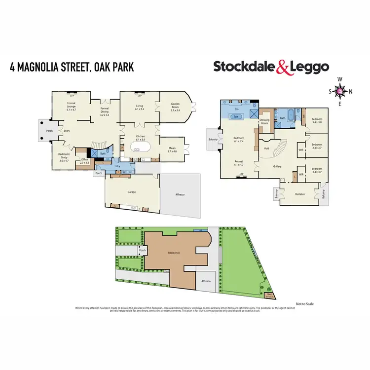 Floorplan of Homely house listing, 4 Magnolia Street, Oak Park VIC 3046