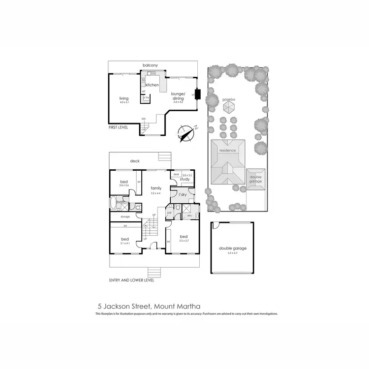 Floorplan of Homely house listing, 5 Jackson Street, Mount Martha VIC 3934