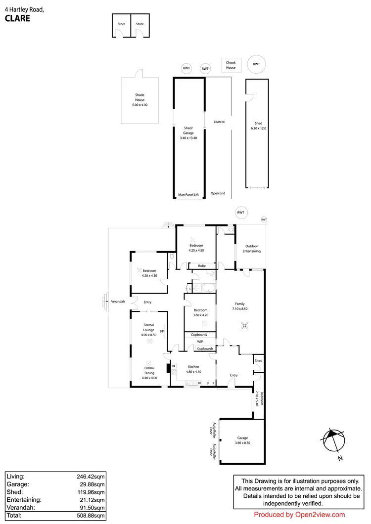 Floorplan of Homely house listing, 4 Hartley Road, Clare SA 5453