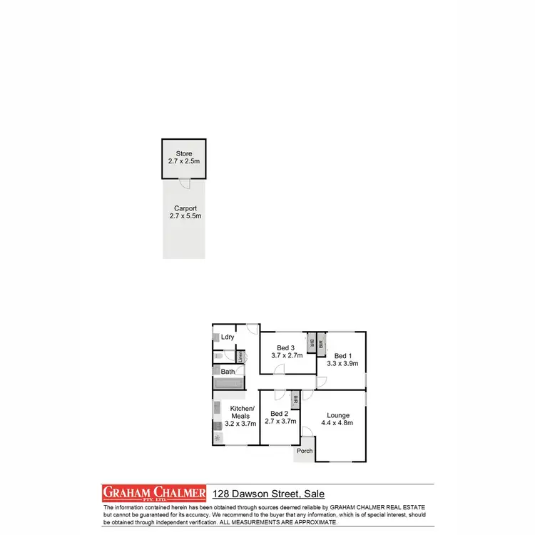 Floorplan of Homely house listing, 128 Dawson Street, Sale VIC 3850