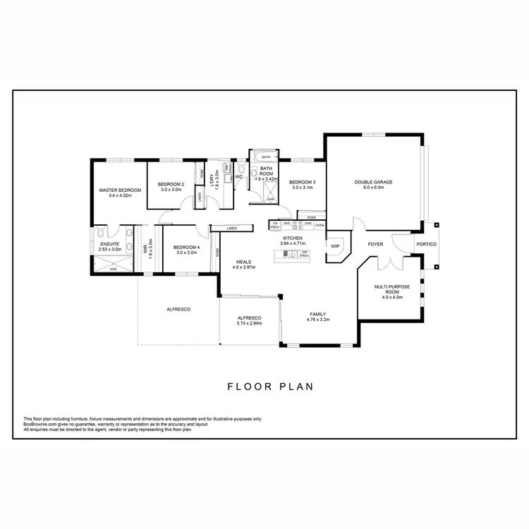 Floorplan of Homely house listing, 10 Amy Court, Kawungan QLD 4655