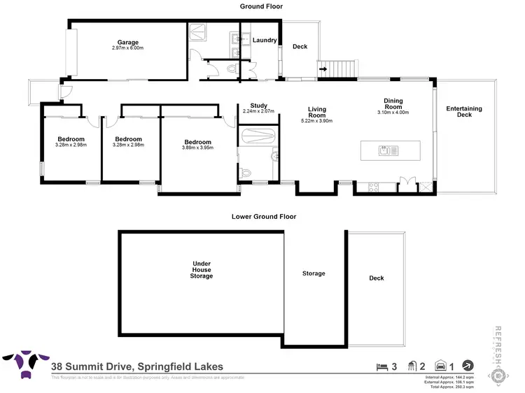 Floorplan of Homely house listing, 3/628 Summit Drive, Springfield Lakes QLD 4300