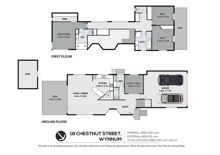 Floorplan of Homely house listing, 18 Chestnut Street, Wynnum QLD 4178
