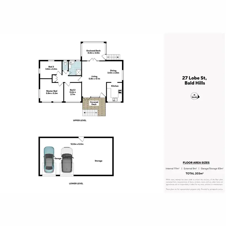 Floorplan of Homely house listing, 27 Lobe Street, Bald Hills QLD 4036
