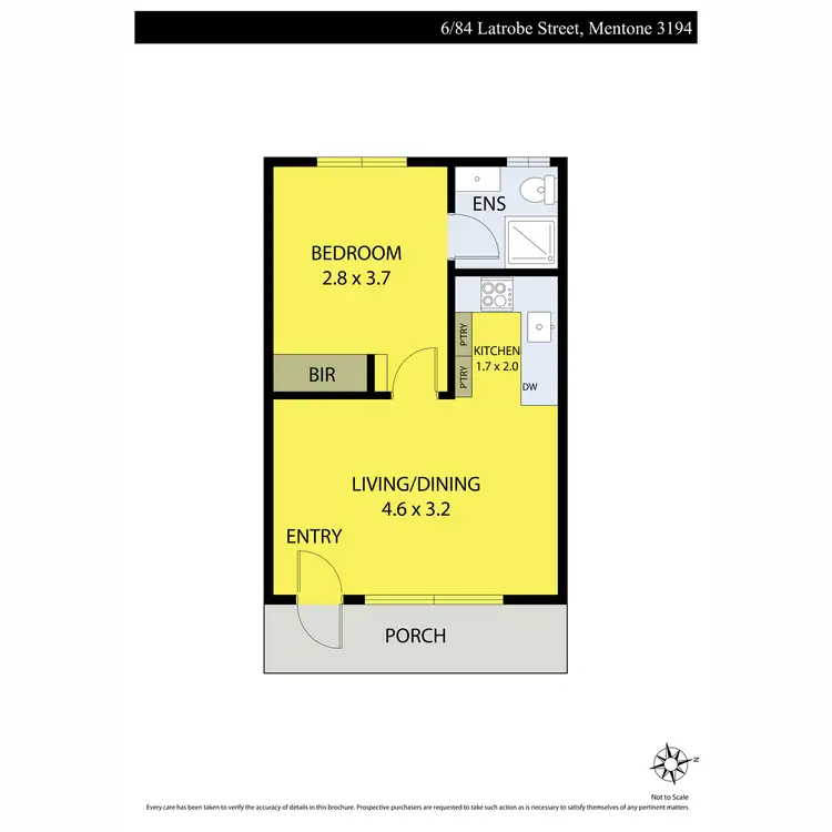 Floorplan of Homely apartment listing, 6/84 Latrobe Street, Mentone VIC 3194