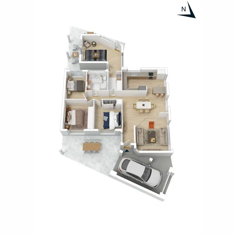 Floorplan of Homely house listing, 59 Woonton Crescent, Rosebud VIC 3939