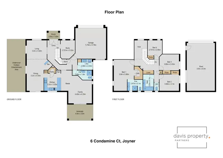 Floorplan of Homely house listing, 6 Condamine Court, Joyner QLD 4500