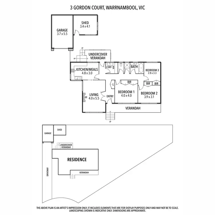 Floorplan of Homely house listing, 3 Gordon Court, Warrnambool VIC 3280
