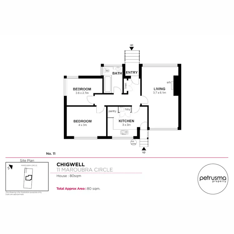 Floorplan of Homely house listing, 11 Maroubra Circle, Chigwell TAS 7011