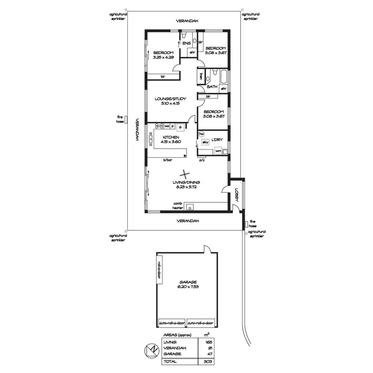 Floorplan of Homely house listing, 157 Yarrabee Road, Greenhill SA 5140