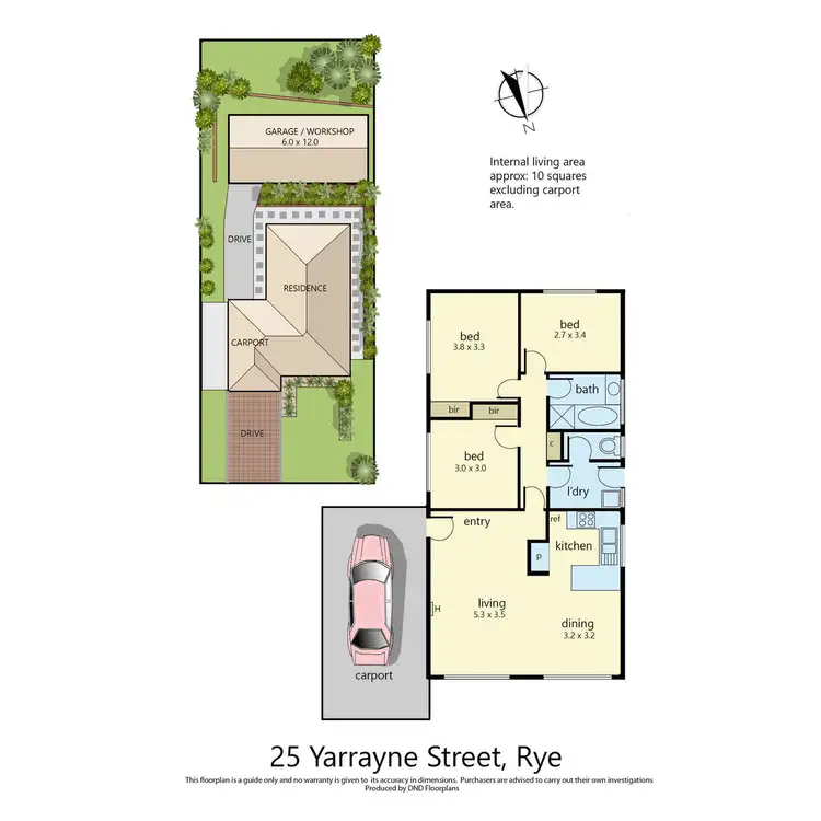 Floorplan of Homely house listing, 25 Yarrayne Street, Rye VIC 3941