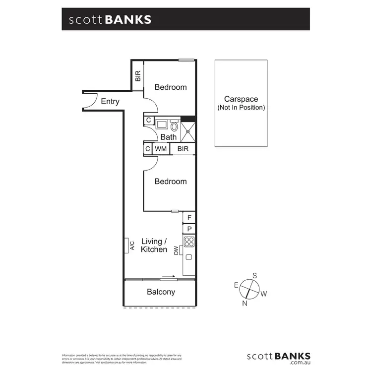 Floorplan of Homely apartment listing, 302/52 Park Street, South Melbourne VIC 3205