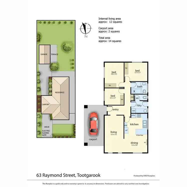 Floorplan of Homely house listing, 63 Raymond Street, Tootgarook VIC 3941