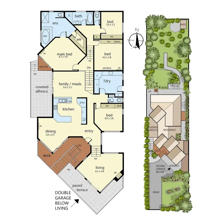 Floorplan of Homely house listing, 65 Grandview Terrace, Mount Martha VIC 3934