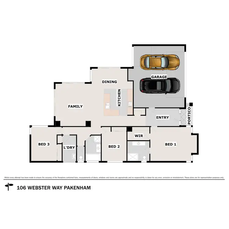 Floorplan of Homely house listing, 106 Webster Way, Pakenham VIC 3810