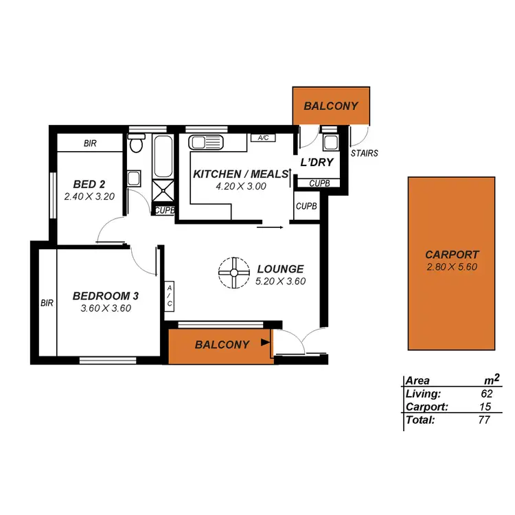 Floorplan of Homely unit listing, 24/577 Grange Road, Grange SA 5022
